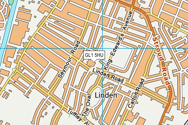 Linden Primary School map (GL1 5HU) - OS VectorMap District (Ordnance Survey)