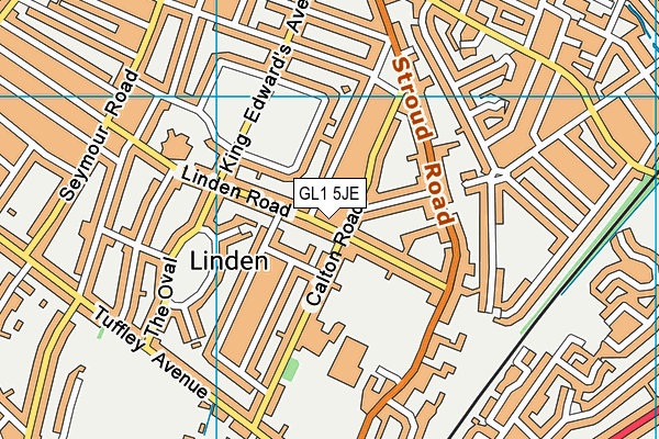 GL1 5JE map - OS VectorMap District (Ordnance Survey)