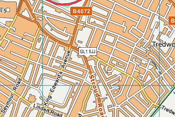 GL1 5JJ map - OS VectorMap District (Ordnance Survey)