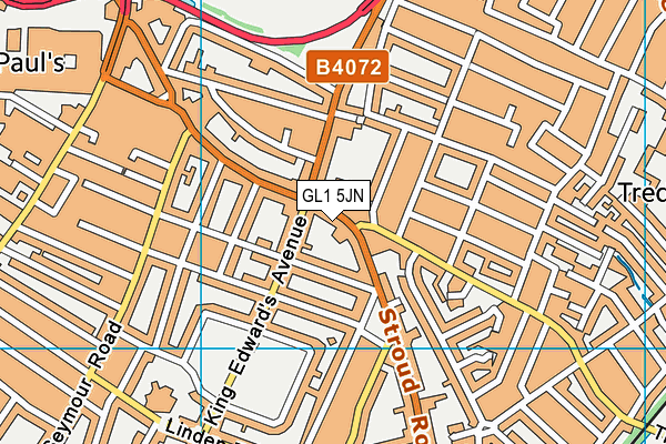 GL1 5JN map - OS VectorMap District (Ordnance Survey)