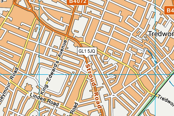 GL1 5JQ map - OS VectorMap District (Ordnance Survey)