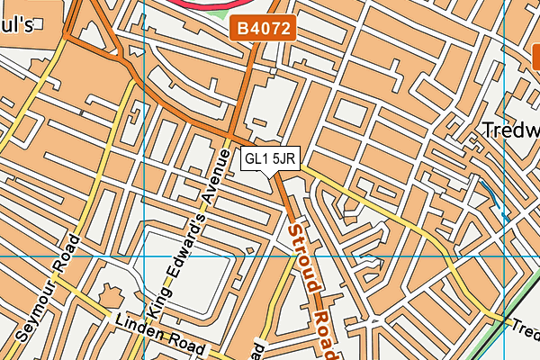 GL1 5JR map - OS VectorMap District (Ordnance Survey)