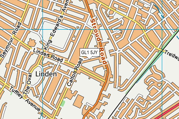 GL1 5JY map - OS VectorMap District (Ordnance Survey)