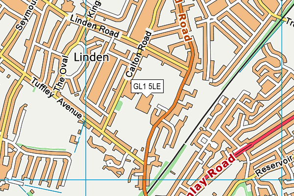 Ribston Hall High School map (GL1 5LE) - OS VectorMap District (Ordnance Survey)