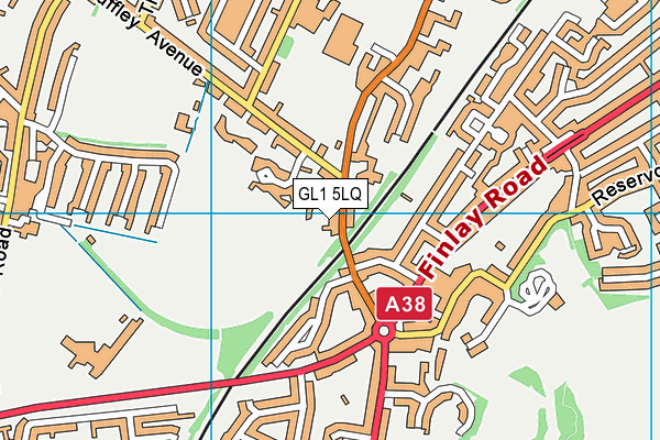 GL1 5LQ map - OS VectorMap District (Ordnance Survey)