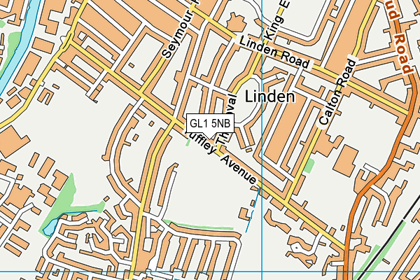 GL1 5NB map - OS VectorMap District (Ordnance Survey)