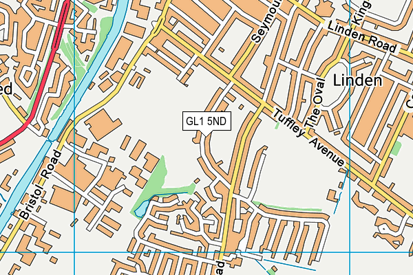 GL1 5ND map - OS VectorMap District (Ordnance Survey)