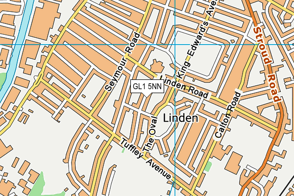 GL1 5NN map - OS VectorMap District (Ordnance Survey)