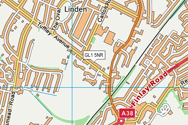 GL1 5NR map - OS VectorMap District (Ordnance Survey)