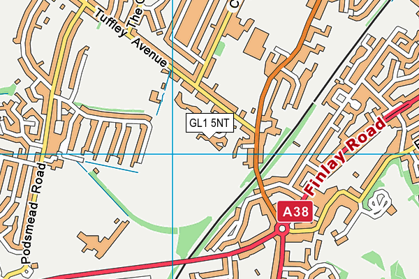 GL1 5NT map - OS VectorMap District (Ordnance Survey)