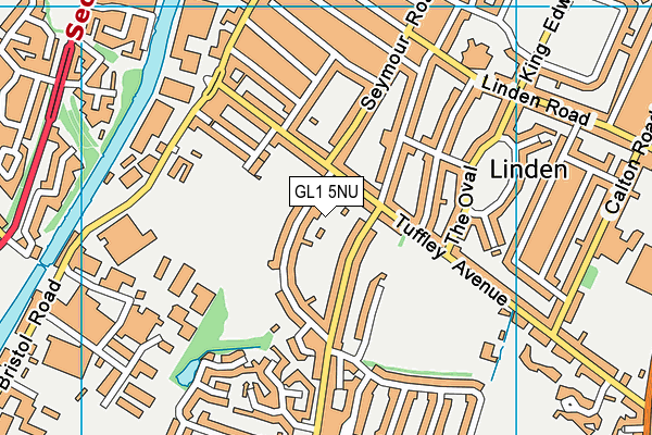 GL1 5NU map - OS VectorMap District (Ordnance Survey)