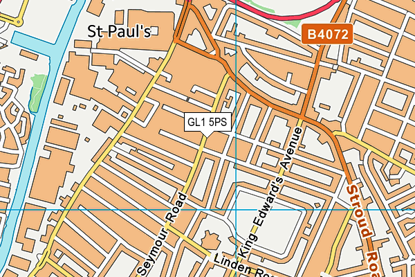 GL1 5PS map - OS VectorMap District (Ordnance Survey)