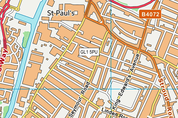 GL1 5PU map - OS VectorMap District (Ordnance Survey)