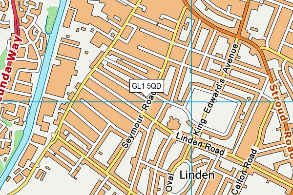 GL1 5QD map - OS VectorMap District (Ordnance Survey)