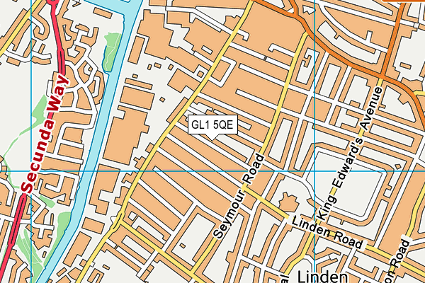 GL1 5QE map - OS VectorMap District (Ordnance Survey)