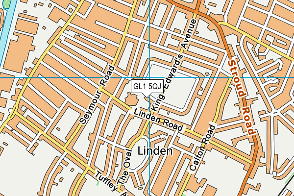 GL1 5QJ map - OS VectorMap District (Ordnance Survey)