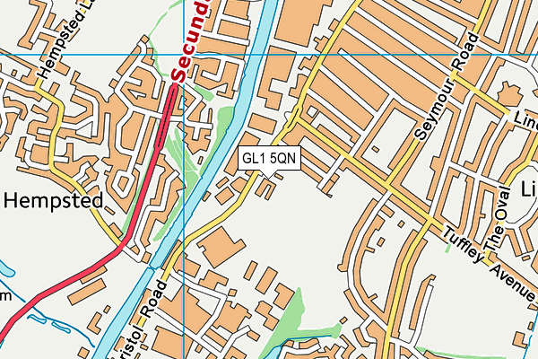 GL1 5QN map - OS VectorMap District (Ordnance Survey)