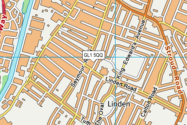 GL1 5QQ map - OS VectorMap District (Ordnance Survey)