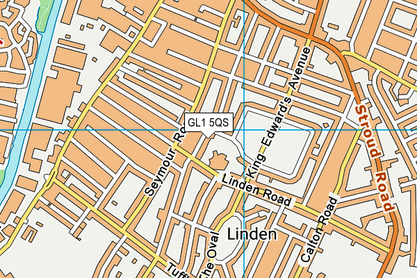 GL1 5QS map - OS VectorMap District (Ordnance Survey)