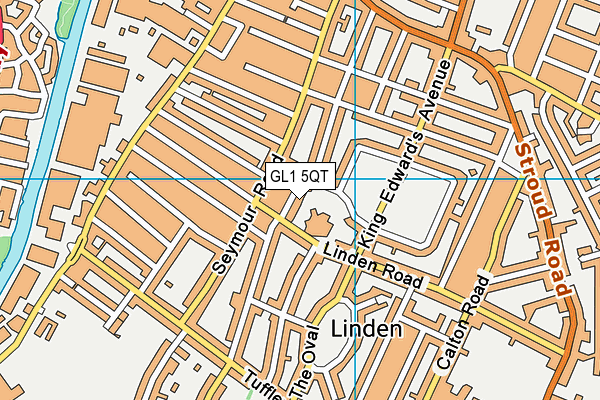 GL1 5QT map - OS VectorMap District (Ordnance Survey)