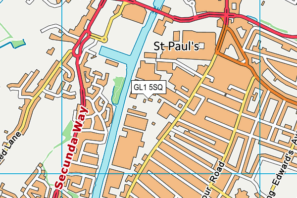 GL1 5SQ map - OS VectorMap District (Ordnance Survey)