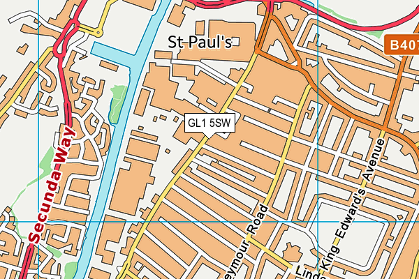 GL1 5SW map - OS VectorMap District (Ordnance Survey)