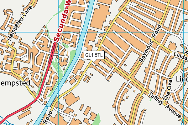 GL1 5TL map - OS VectorMap District (Ordnance Survey)
