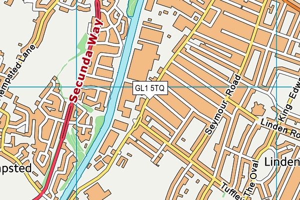 GL1 5TQ map - OS VectorMap District (Ordnance Survey)