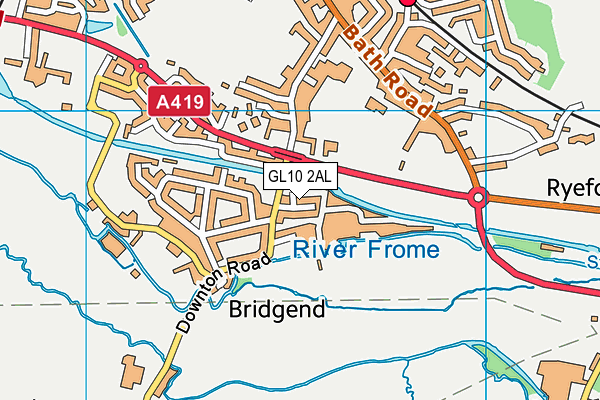 GL10 2AL map - OS VectorMap District (Ordnance Survey)