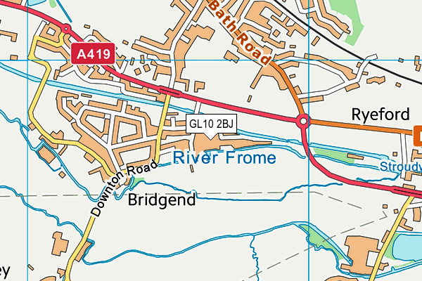 GL10 2BJ map - OS VectorMap District (Ordnance Survey)