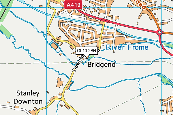 GL10 2BN map - OS VectorMap District (Ordnance Survey)