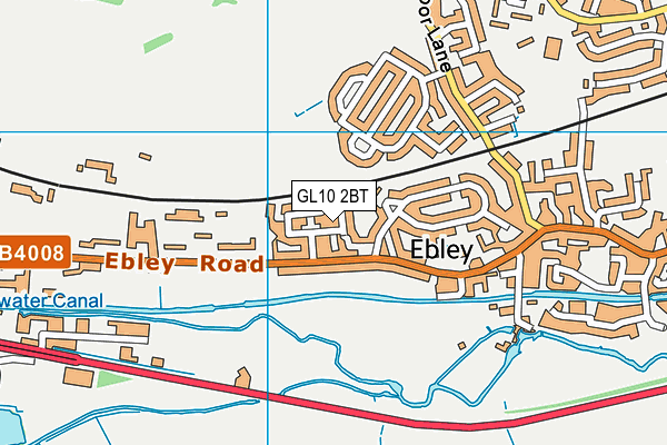 GL10 2BT map - OS VectorMap District (Ordnance Survey)