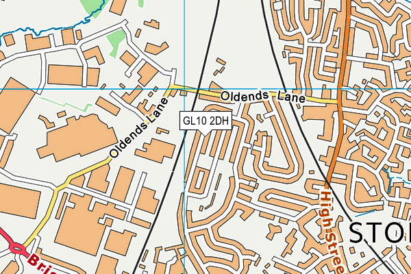 GL10 2DH map - OS VectorMap District (Ordnance Survey)