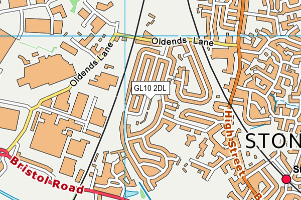 GL10 2DL map - OS VectorMap District (Ordnance Survey)