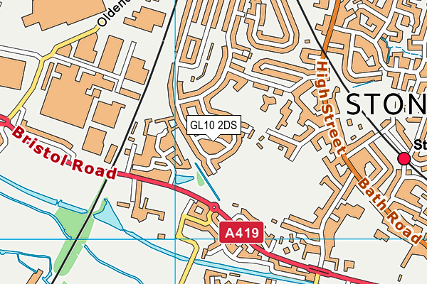 GL10 2DS map - OS VectorMap District (Ordnance Survey)