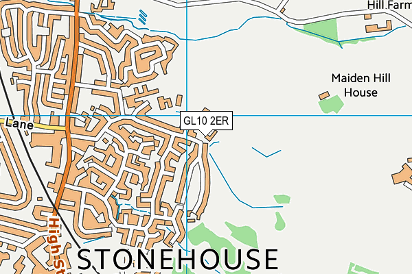 GL10 2ER map - OS VectorMap District (Ordnance Survey)