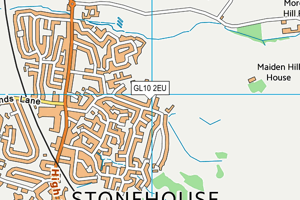 GL10 2EU map - OS VectorMap District (Ordnance Survey)