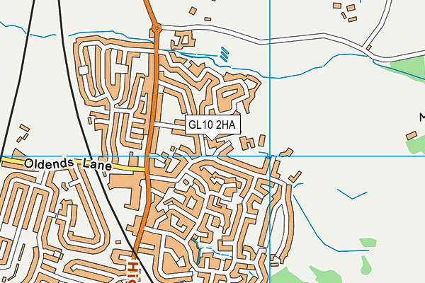 Maidenhill School map (GL10 2HA) - OS VectorMap District (Ordnance Survey)
