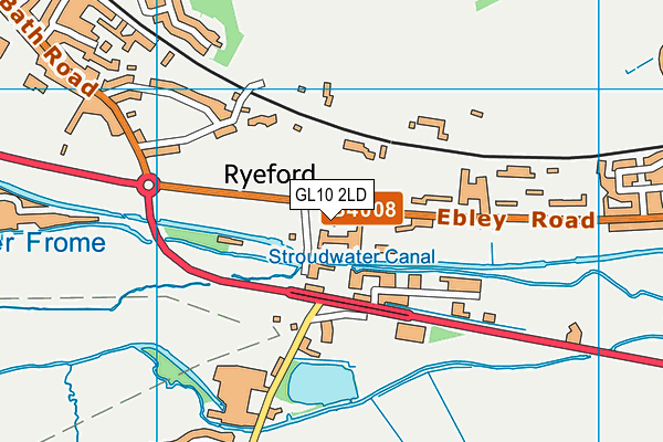 Wycliffe College Prep School map (GL10 2LD) - OS VectorMap District (Ordnance Survey)