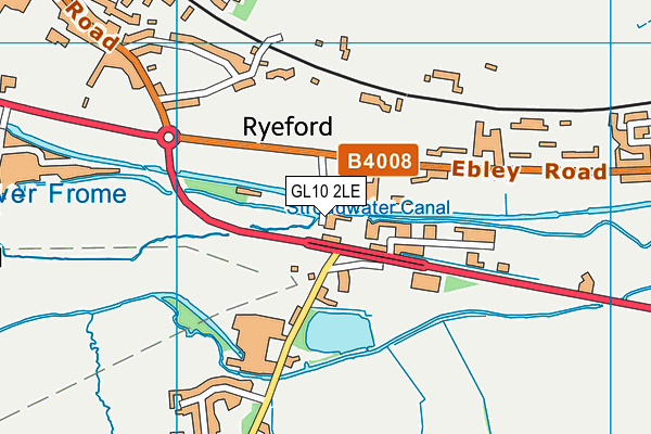 GL10 2LE map - OS VectorMap District (Ordnance Survey)