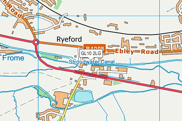 GL10 2LG map - OS VectorMap District (Ordnance Survey)