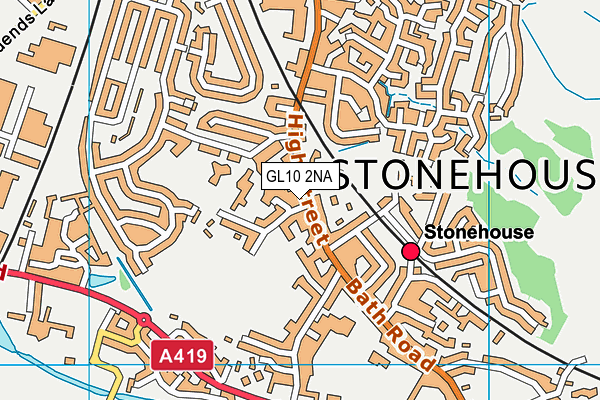 Map of STONEHOUSE CONVENIENCE LTD at district scale