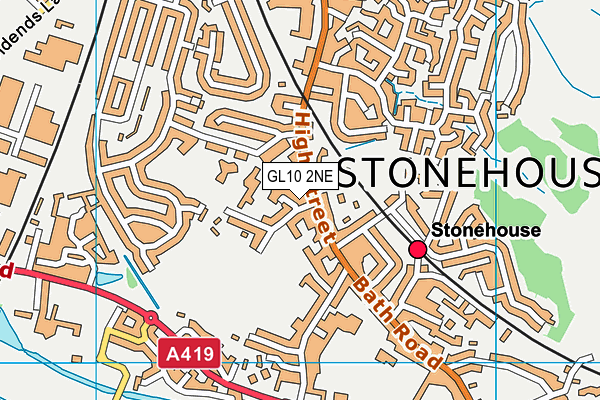 GL10 2NE map - OS VectorMap District (Ordnance Survey)