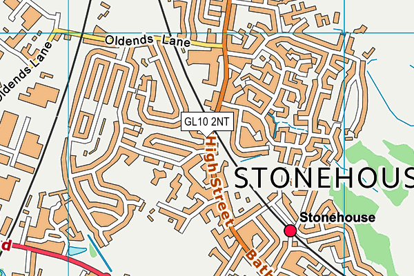 GL10 2NT map - OS VectorMap District (Ordnance Survey)