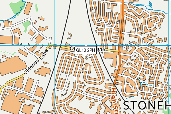 GL10 2PH map - OS VectorMap District (Ordnance Survey)