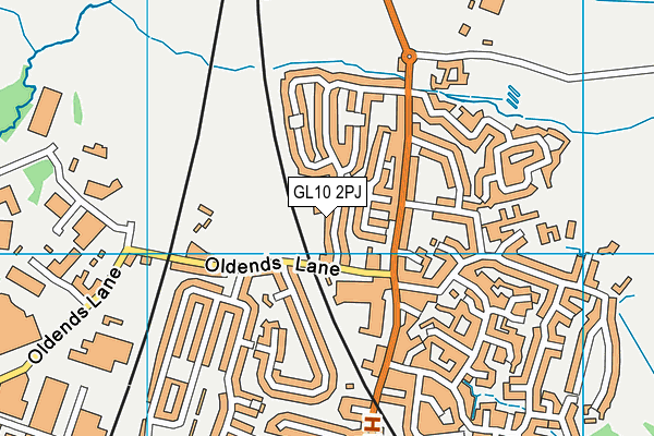 Map of OAK AT KINGSHILL LTD at district scale
