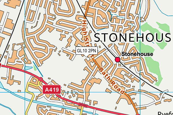 GL10 2PN map - OS VectorMap District (Ordnance Survey)