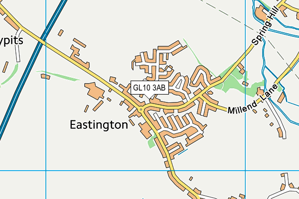 GL10 3AB map - OS VectorMap District (Ordnance Survey)