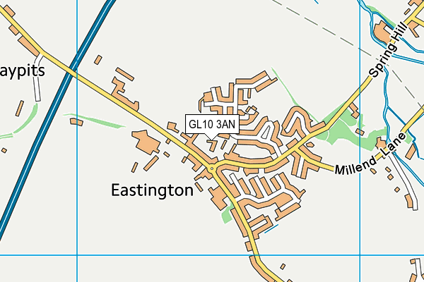 GL10 3AN map - OS VectorMap District (Ordnance Survey)