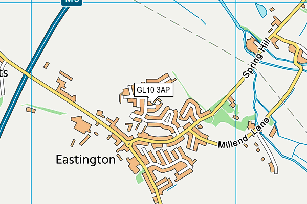 GL10 3AP map - OS VectorMap District (Ordnance Survey)